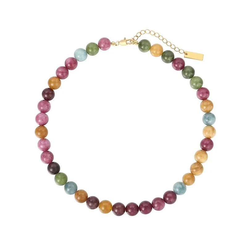 Rainbow Tourmaline Necklace