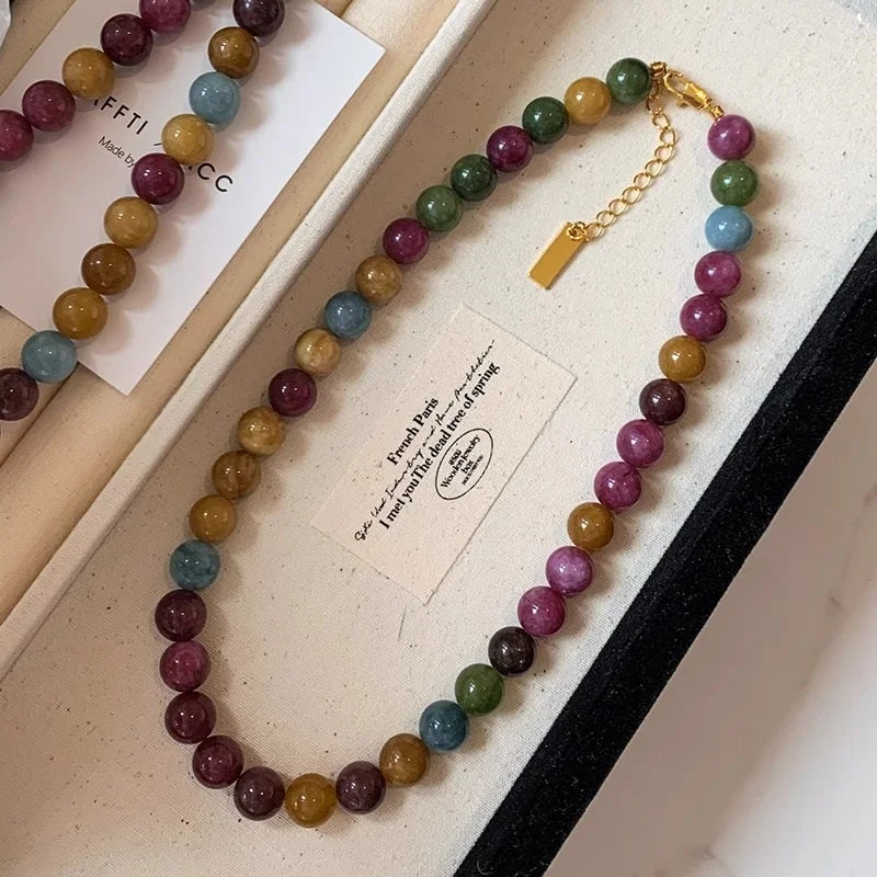Rainbow Tourmaline Necklace