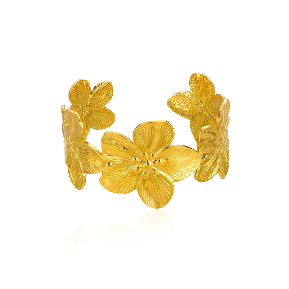 Golden Petal Cuff