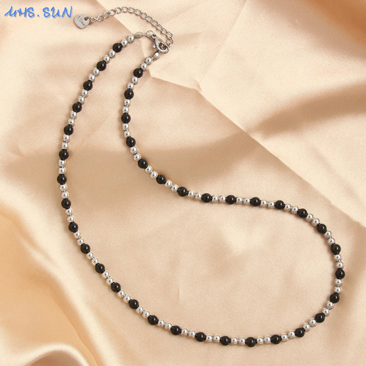 Golden Pearl Bead Necklace