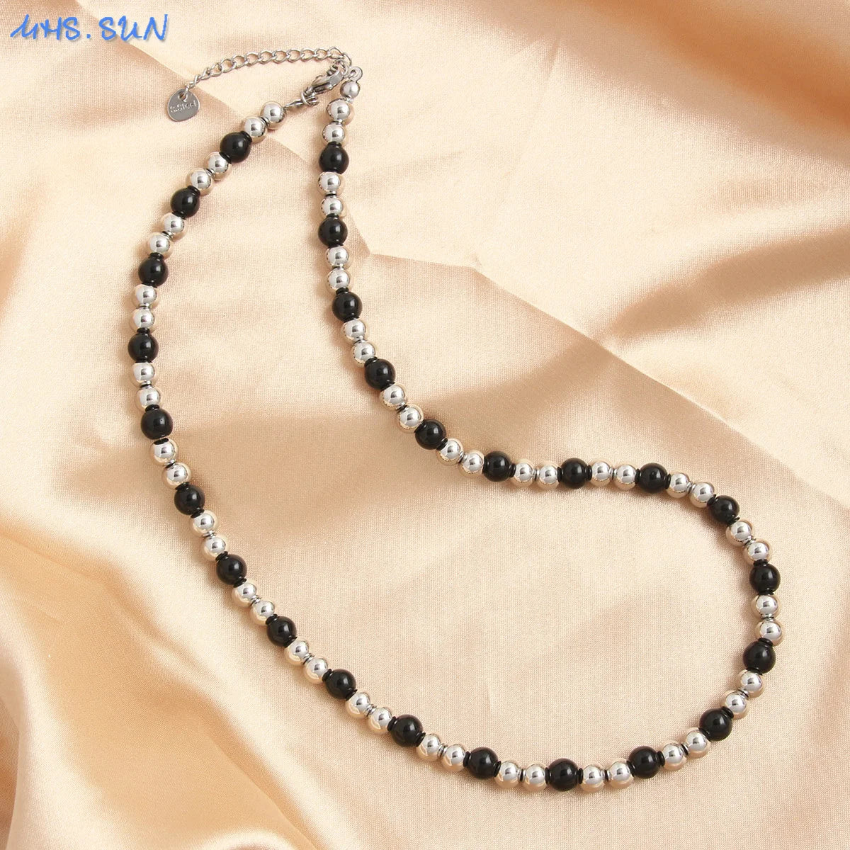 Golden Pearl Bead Necklace