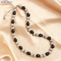 Golden Pearl Bead Necklace