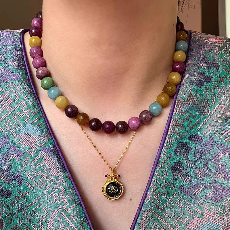 Rainbow Tourmaline Necklace