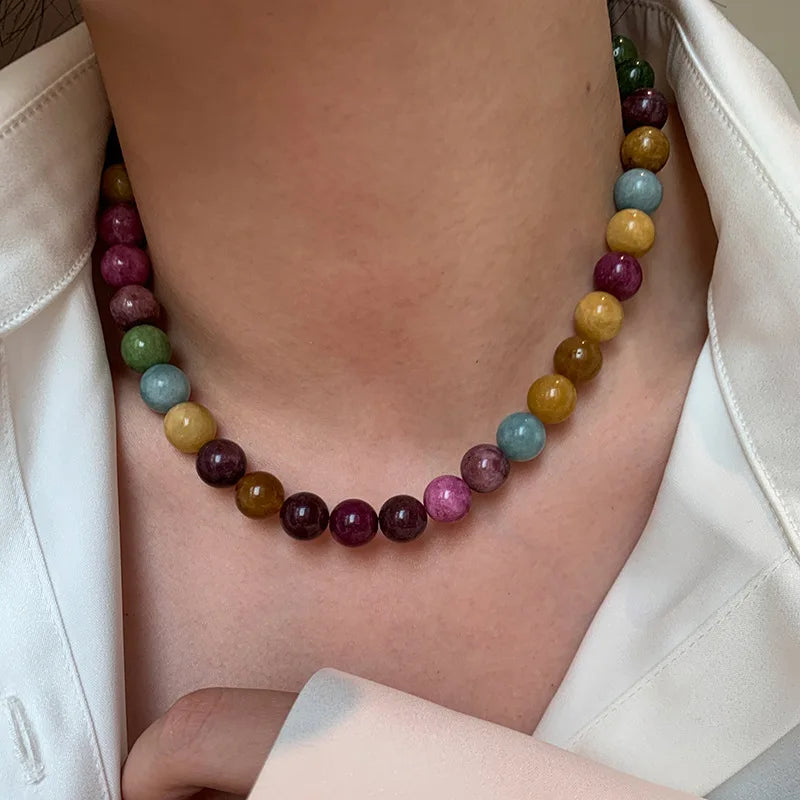 Rainbow Tourmaline Necklace