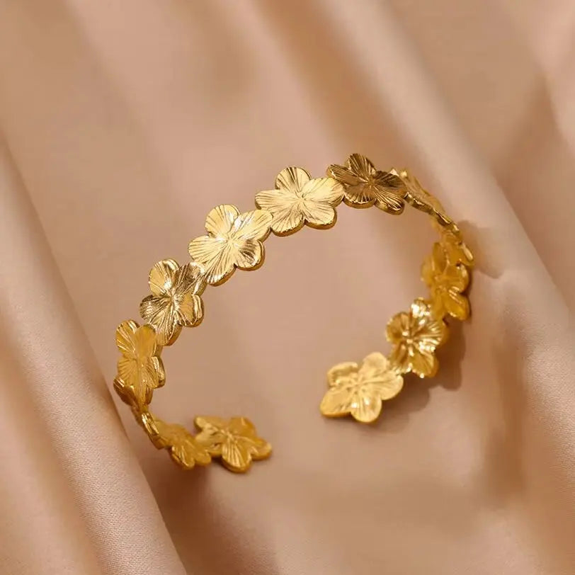 Golden Petal Cuff