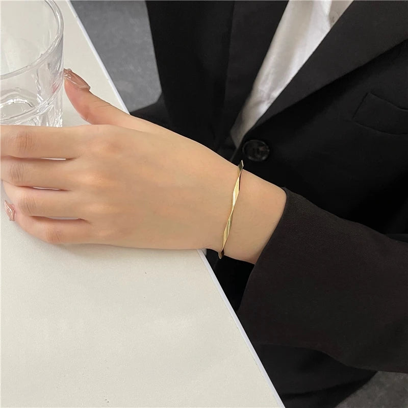 Golden Twist Cuff