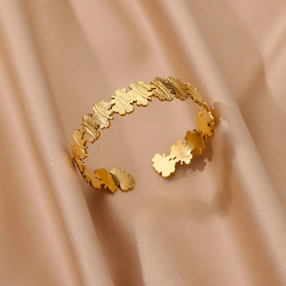 Golden Petal Cuff