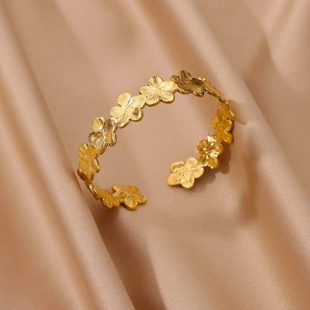 Golden Petal Cuff