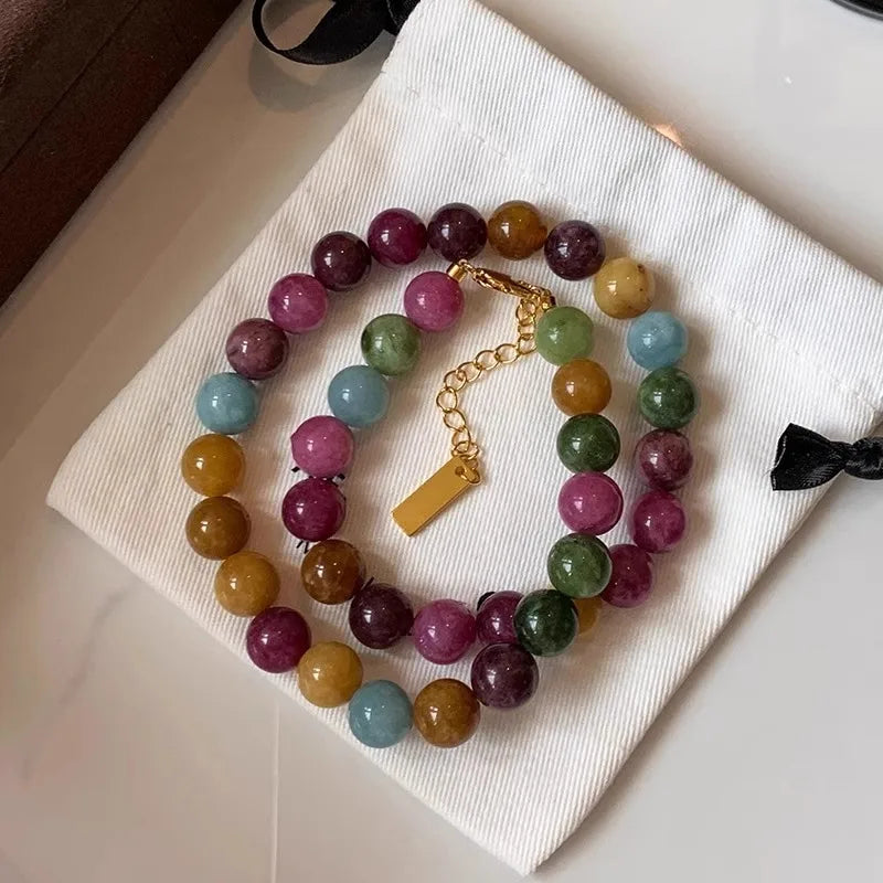 Rainbow Tourmaline Necklace