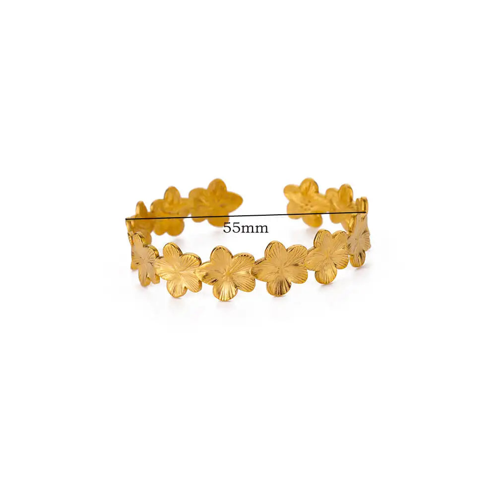 Golden Petal Cuff