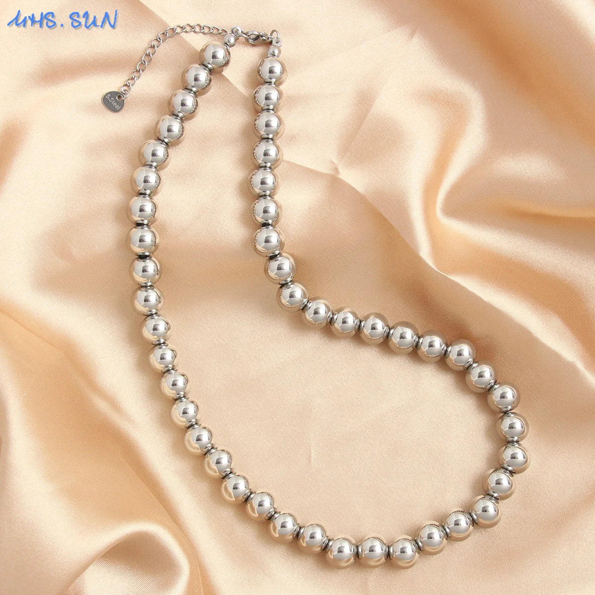 Golden Pearl Bead Necklace