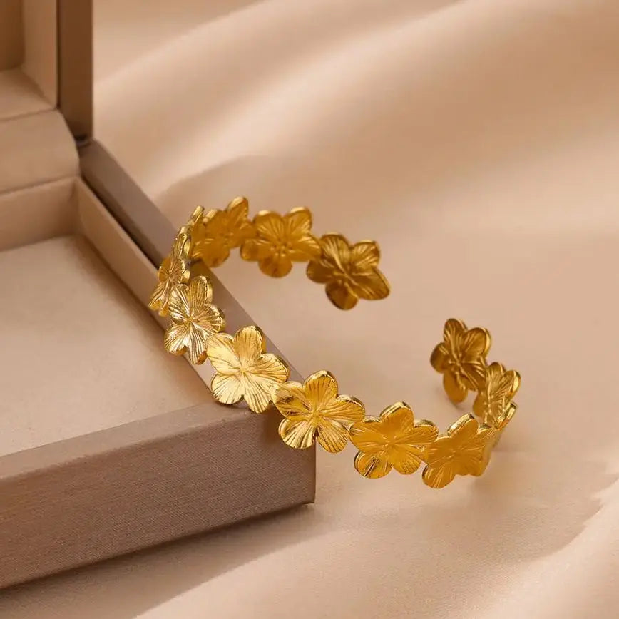 Golden Petal Cuff
